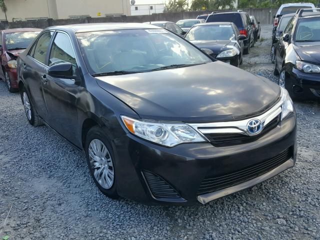 4T1BD1FK0DU077313 - 2013 TOYOTA CAMRY HYBR BLACK photo 1