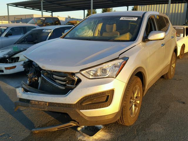 5XYZTDLBXEG201814 - 2014 HYUNDAI SANTA FE S SILVER photo 2