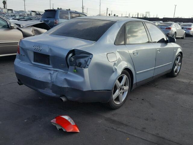 WAULC68E43A179632 - 2003 AUDI A4 BLUE photo 4