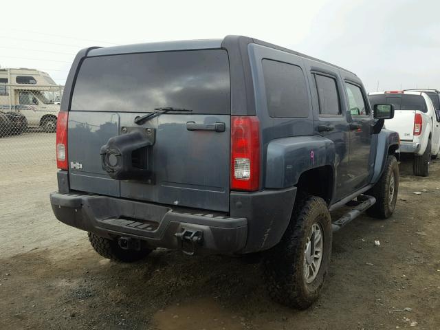 5GTDN136668188406 - 2006 HUMMER H3 BLUE photo 4