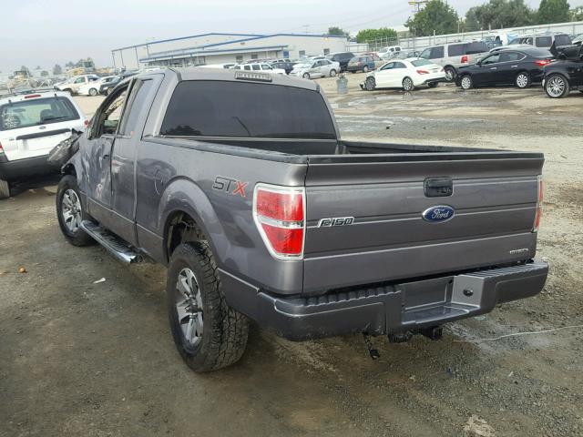 1FTEX1CM1EKE64867 - 2014 FORD F150 SUPER CHARCOAL photo 3