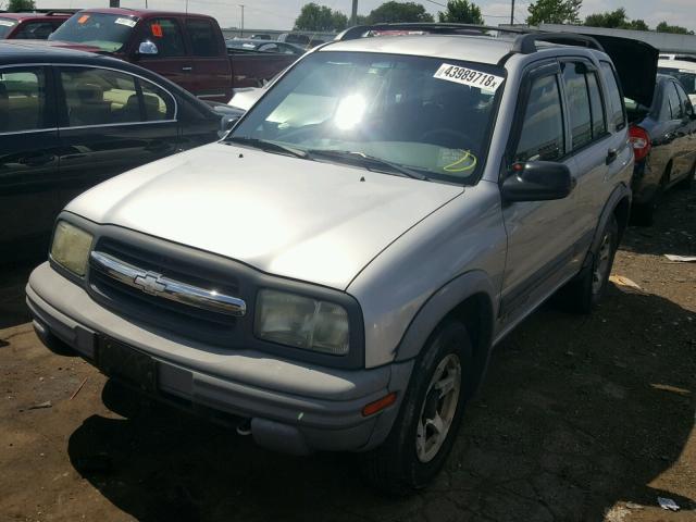 2CNBJ734726924647 - 2002 CHEVROLET TRACKER ZR SILVER photo 2