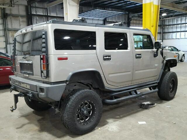 5GRGN23U04H121191 - 2004 HUMMER H2 TAN photo 4