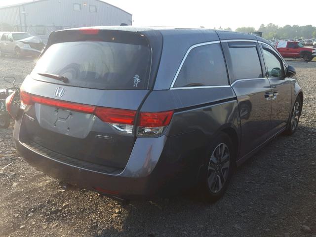 5FNRL5H92EB102696 - 2014 HONDA ODYSSEY TO GRAY photo 4