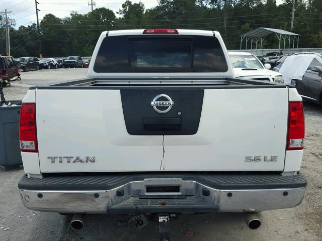 1N6BA07A37N246684 - 2007 NISSAN TITAN XE WHITE photo 9