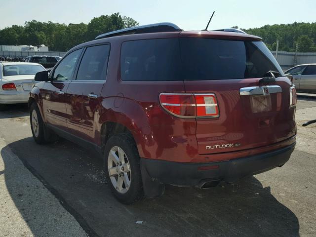 5GZEV23708J204975 - 2008 SATURN OUTLOOK XR Марун фото 3