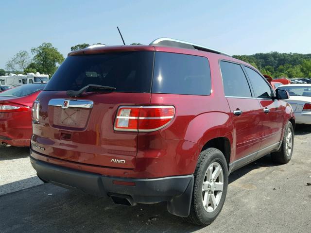 5GZEV23708J204975 - 2008 SATURN OUTLOOK XR Марун фото 4