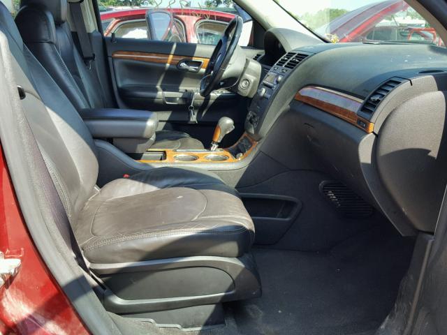 5GZEV23708J204975 - 2008 SATURN OUTLOOK XR Марун фото 5