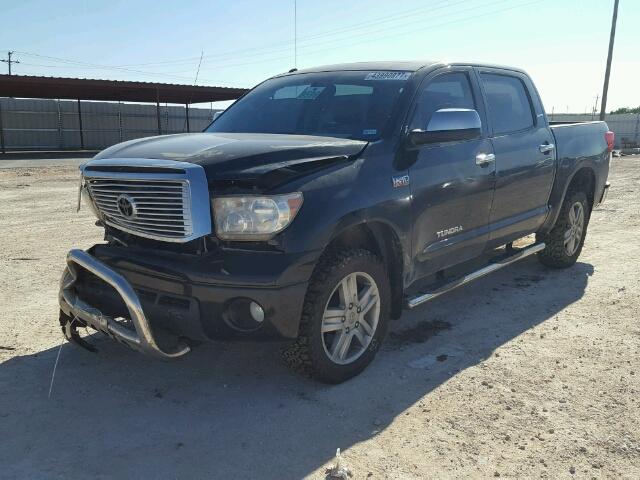 5TFHW5F10CX220121 - 2012 TOYOTA TUNDRA CRE BLACK photo 2