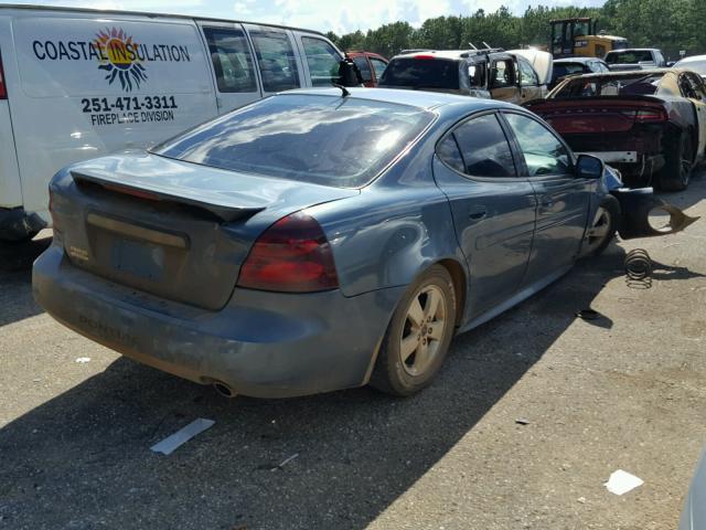 2G2WP552061128074 - 2006 PONTIAC GRAND PRIX TURQUOISE photo 4