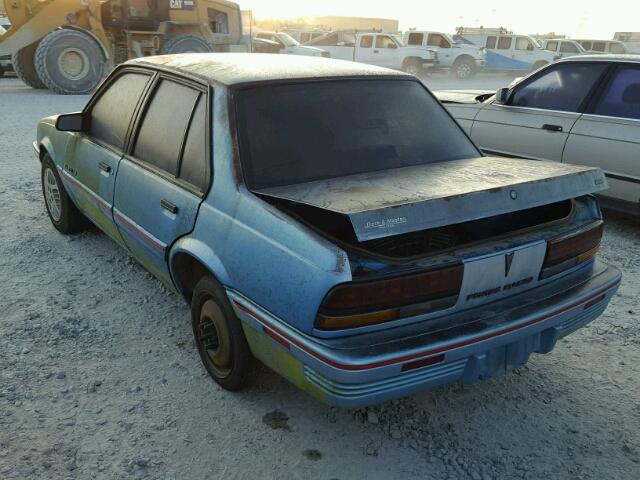 1G2JC54HXP7546500 - 1993 PONTIAC SUNBIRD BLUE photo 3