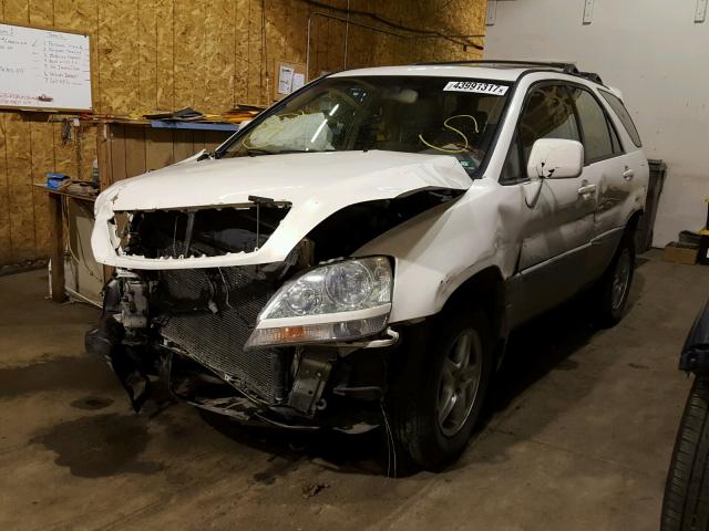 JTJHF10U410217284 - 2001 LEXUS RX 300 WHITE photo 2