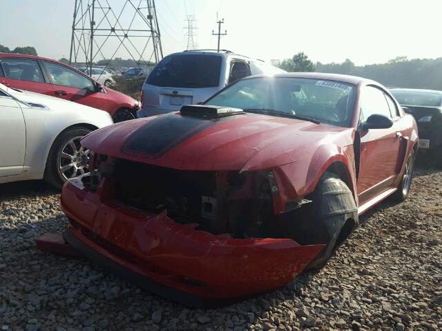1FAFP42R74F234430 - 2004 FORD MUSTANG MA RED photo 2
