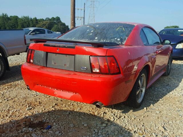1FAFP42R74F234430 - 2004 FORD MUSTANG MA RED photo 4