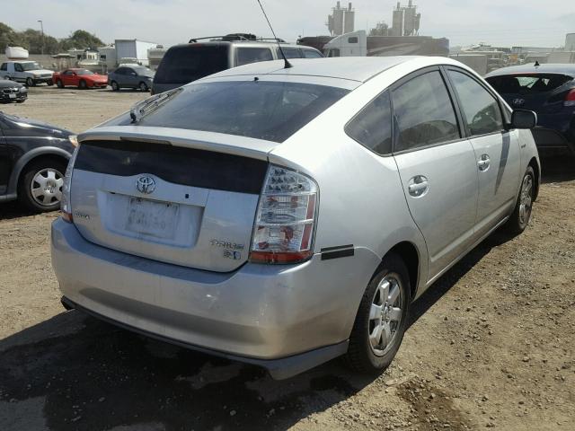 JTDKB20U983300227 - 2008 TOYOTA PRIUS SILVER photo 4