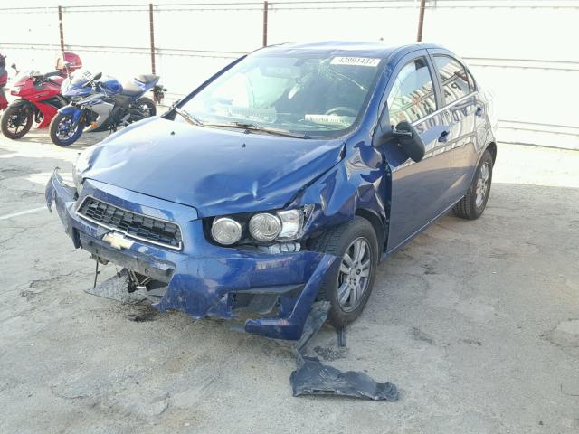 1G1JC5SH0E4226429 - 2014 CHEVROLET SONIC LT BLUE photo 2