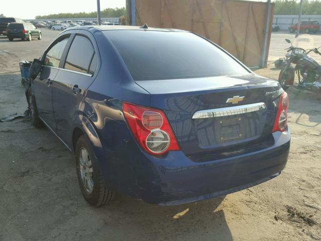 1G1JC5SH0E4226429 - 2014 CHEVROLET SONIC LT BLUE photo 3