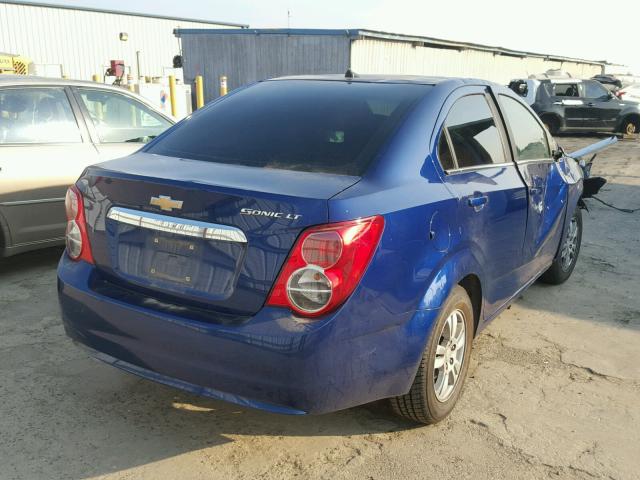 1G1JC5SH0E4226429 - 2014 CHEVROLET SONIC LT BLUE photo 4