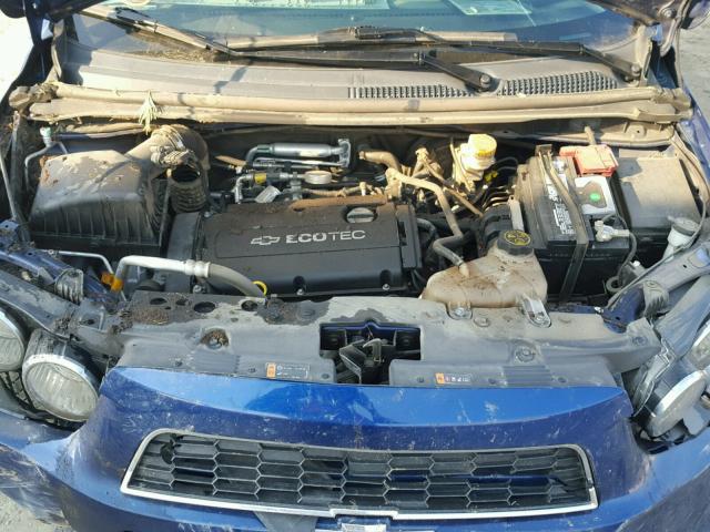 1G1JC5SH0E4226429 - 2014 CHEVROLET SONIC LT BLUE photo 7