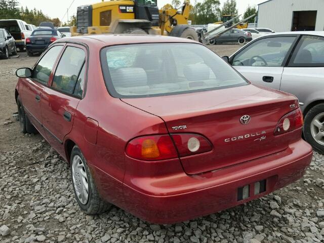 2T1BR12E62C866095 - 2002 TOYOTA COROLLA CE RED photo 3