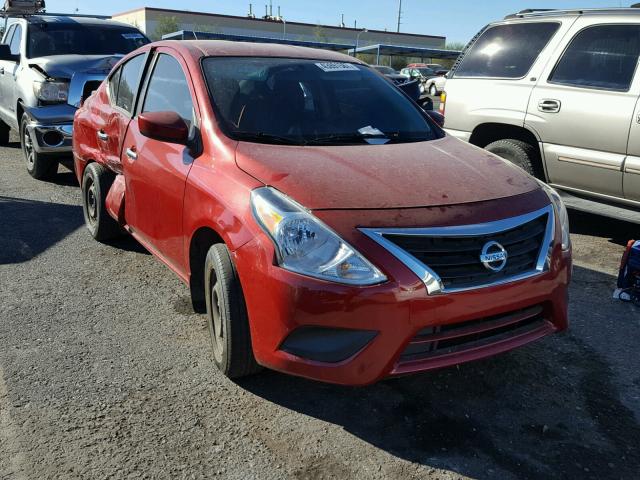 3N1CN7AP8FL928978 - 2015 NISSAN VERSA S RED photo 1