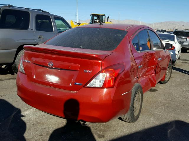 3N1CN7AP8FL928978 - 2015 NISSAN VERSA S RED photo 4