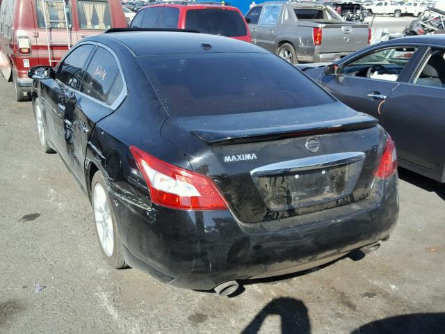 1N4AA5APXBC814660 - 2011 NISSAN MAXIMA S BLACK photo 3