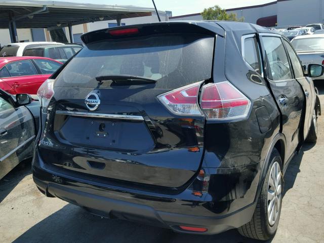 KNMAT2MT2FP589676 - 2015 NISSAN ROGUE S BLACK photo 4