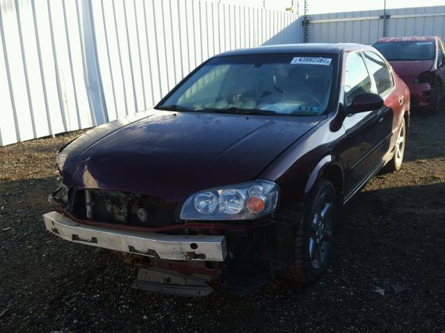 JN1DA31A83T419145 - 2003 NISSAN MAXIMA BURGUNDY photo 2