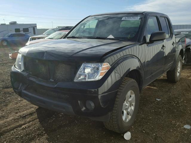 1N6AD0EV1CC436563 - 2012 NISSAN FRONTIER S BLACK photo 2