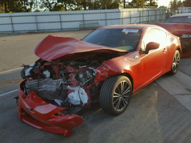 JF1ZNAA1XD1719901 - 2013 TOYOTA SCION FR-S წითელი ფოტო 2