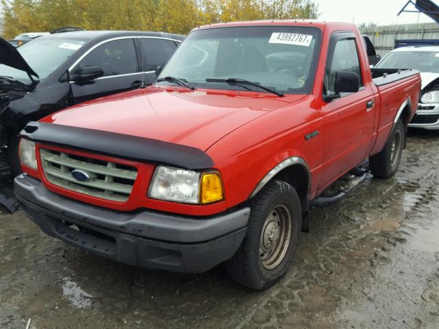 1FTYR10U61TA53058 - 2001 FORD RANGER RED photo 2