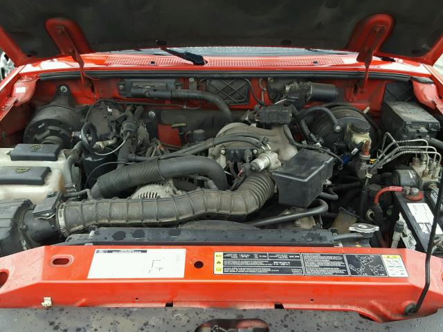 1FTYR10U61TA53058 - 2001 FORD RANGER RED photo 7