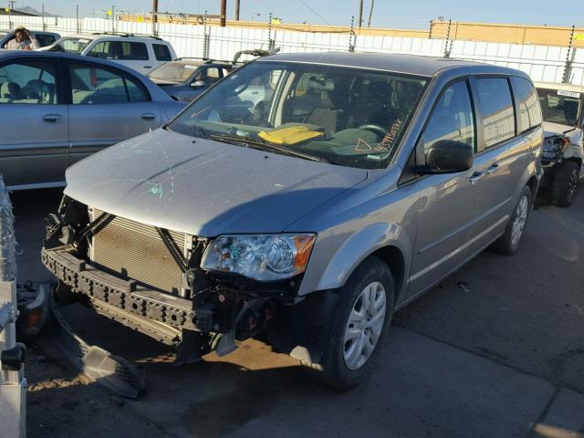 2C4RDGBG0ER235591 - 2014 DODGE GRAND CARA GRAY photo 2