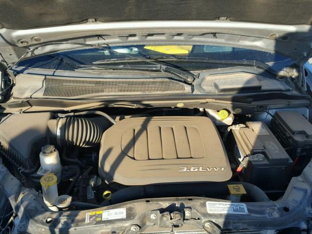 2C4RDGBG0ER235591 - 2014 DODGE GRAND CARA GRAY photo 7