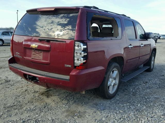 1GNFC16067J263328 - 2007 CHEVROLET SUBURBAN BURGUNDY photo 4