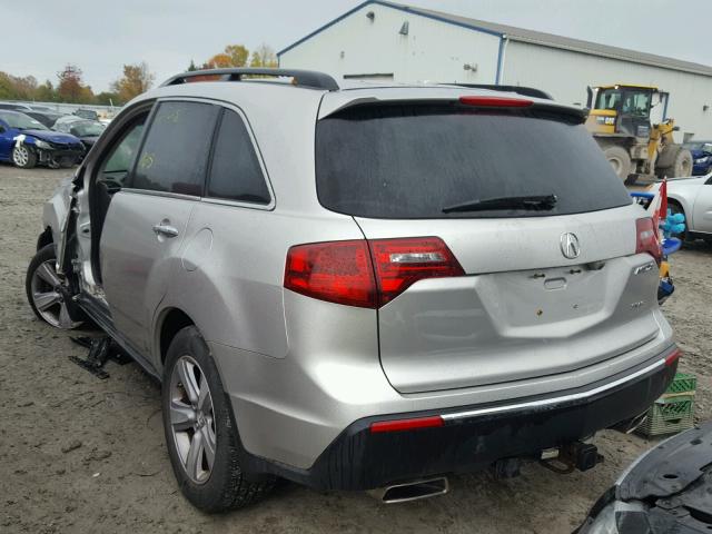 2HNYD2H6XDH000661 - 2013 ACURA MDX ADVANC 银色 照片 3