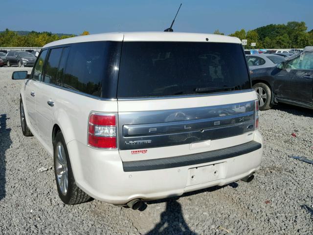 2FMHK6DT4DBD35556 - 2013 FORD FLEX LIMIT WHITE photo 3