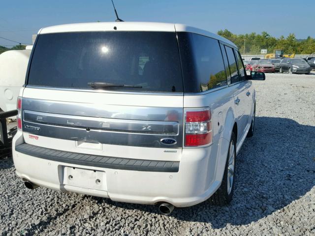 2FMHK6DT4DBD35556 - 2013 FORD FLEX LIMIT WHITE photo 4