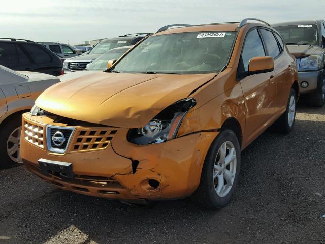 JN8AS58V08W106201 - 2008 NISSAN ROGUE S ORANGE photo 2