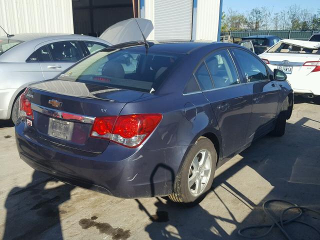 1G1PC5SB7E7129264 - 2014 CHEVROLET CRUZE LT BLUE photo 4