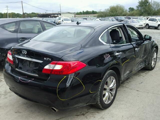 JN1BY1ARXCM392229 - 2012 INFINITI M37 X BLACK photo 4