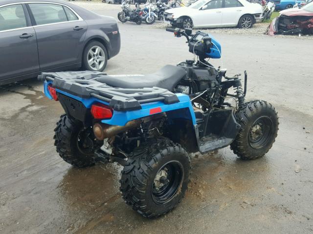 4XASEA506JA108358 - 2018 POLARIS SPORTSMAN 蓝色 照片 4
