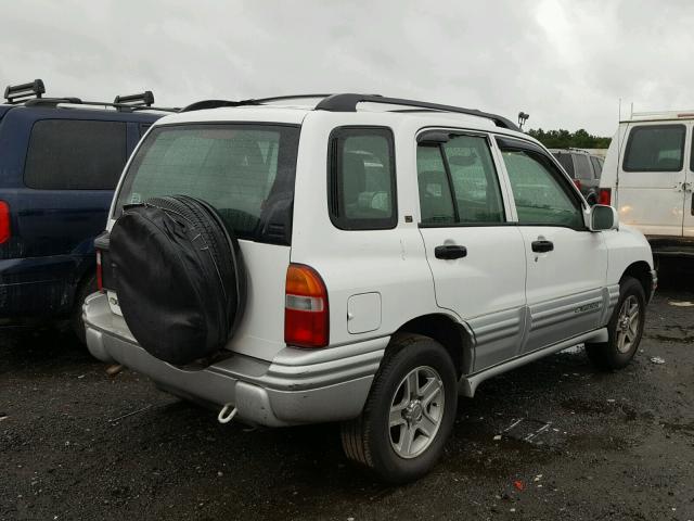 2CNBJ634426917343 - 2002 CHEVROLET TRACKER LT WHITE photo 4