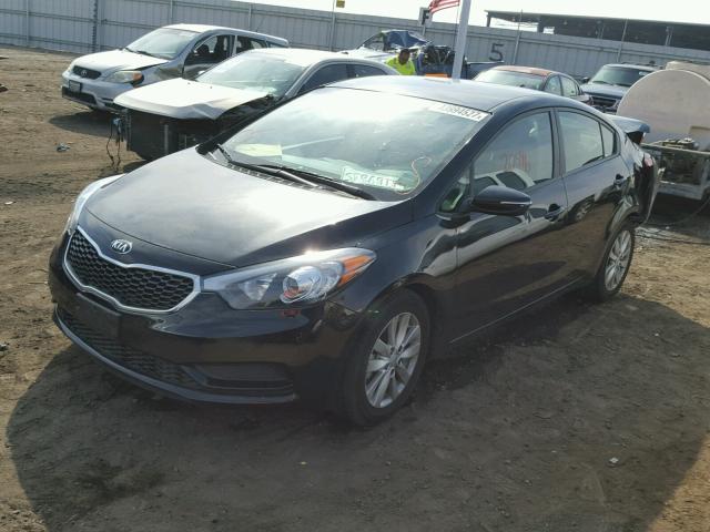 KNAFX4A62G5582287 - 2016 KIA FORTE LX BLACK photo 2