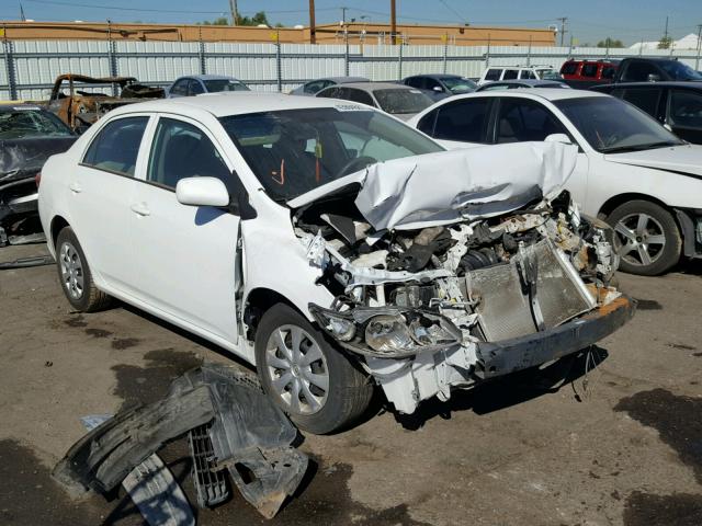 1NXBU4EEXAZ176729 - 2010 TOYOTA COROLLA BA WHITE photo 1