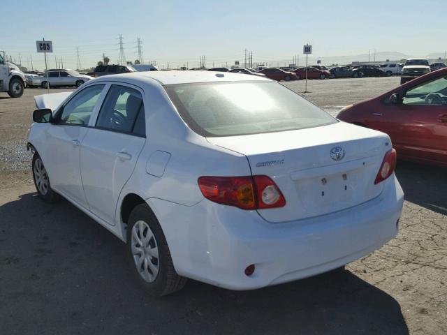 1NXBU4EEXAZ176729 - 2010 TOYOTA COROLLA BA WHITE photo 3