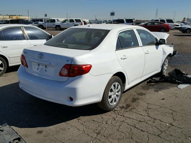 1NXBU4EEXAZ176729 - 2010 TOYOTA COROLLA BA WHITE photo 4