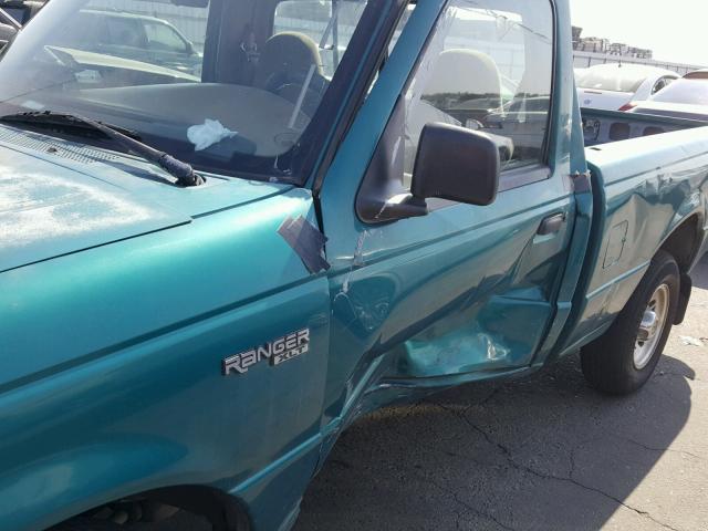 1FTCR10A7SPA76648 - 1995 FORD RANGER GREEN photo 10