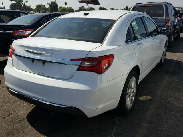 1C3CCBAB6CN104097 - 2012 CHRYSLER 200 LX WHITE photo 4